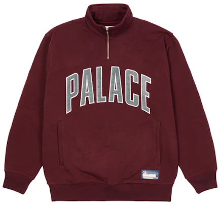 Palace 2021秋冬款红色1/4拉链高领标志卫衣 男女款 P21CS196 Buy Palace 2021秋冬款红色1/4拉链高领标志卫衣 男女款 P21CS196