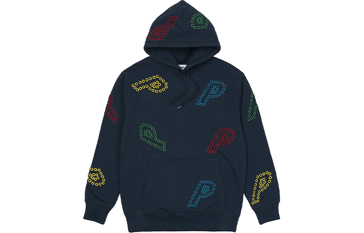 Palace FW21 ULTIMO Eyelet P Logo Navy Hoodie Unisex Navy Blue Sweatshirt P21CS085