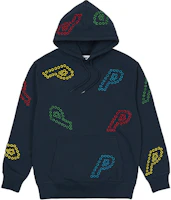 Palace FW21 ULTIMO Eyelet P Logo Navy Hoodie Unisex Navy Blue Sweatshirt P21CS085 Palace FW21 ULTIMO Eyelet P Logo Navy Hoodie Unisex Navy Blue Sweatshirt P21CS085