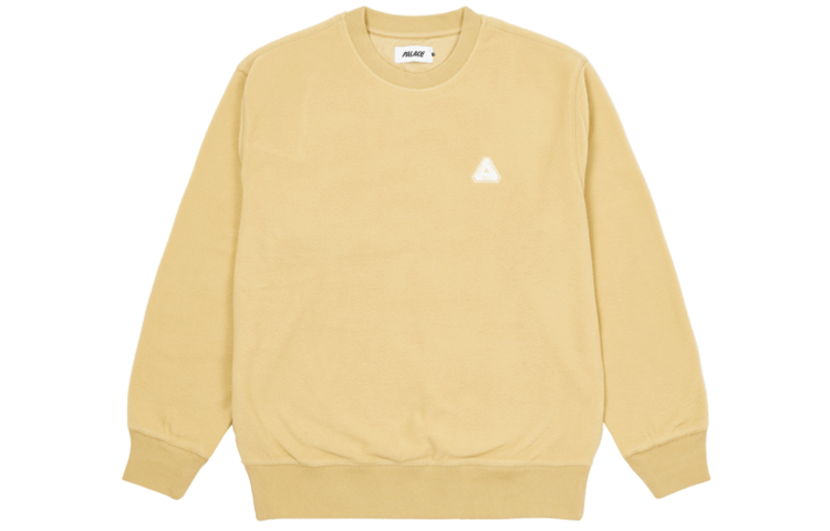 Palace FW21 ULTIMO Polar Fleece Sofar Crew Hemp Logo Pullover Yellow Unisex P21PTF005