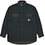 Order PALACE FW21 Ultimo Polar Grid Black Logo Overshirt Unisex Long Sleeve Shirt. P21SHT022
