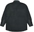 Lookbook PALACE FW21 Ultimo Polar Grid Black Logo Overshirt Unisex Long Sleeve Shirt. P21SHT022