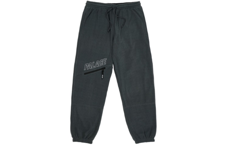 PALACE FW21 Ultimo Polar Grid Reverse Logo Jogger Pants Black Unisex. P21JG011 圖 2