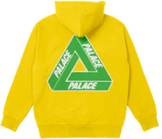 Palace FW21 Ultimo Tri-Chenille Hoodie Yellow Triangle Logo Hooded Sweatshirt PAL-FW21-408 Palace FW21 Ultimo Tri-Chenille Hoodie Yellow Triangle Logo Hooded Sweatshirt PAL-FW21-408