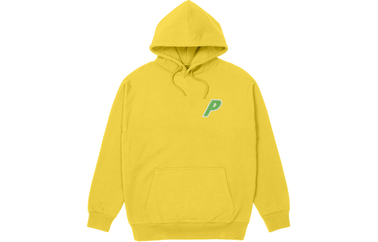 Lookbook Palace FW21 Ultimo Tri-Chenille Hoodie Yellow Triangle Logo Hooded Sweatshirt PAL-FW21-408