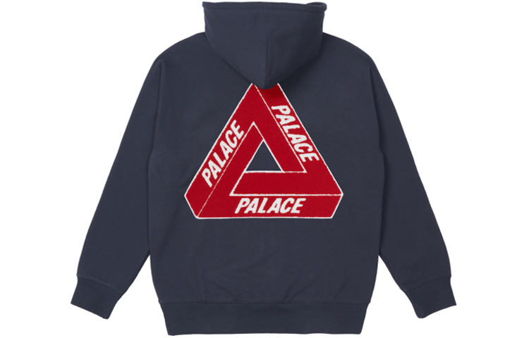 PALACE FW21 Ultimo Tri-Chenille Navy Hoodie with Back Triangle Logo. PAL-FW21-307 圖 2