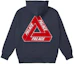 Order PALACE FW21 Ultimo Hoodie Navy Logo Triangle Belakang. PAL-FW21-307