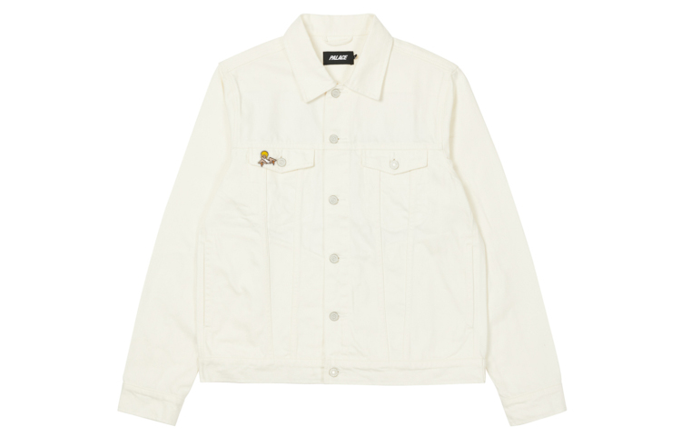 Lookbook PALACE FW21 Ultimo Zomby Cartoon Print White Denim Jacket Unisex P21D017