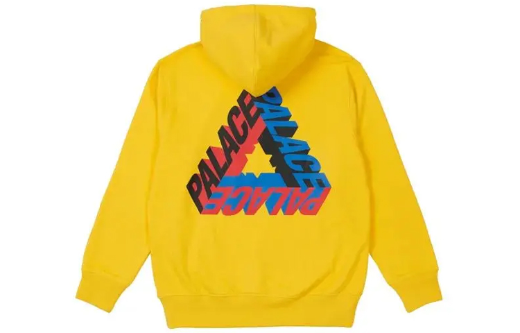 Order Palace FW21 Yellow Hoodie Winter Collection Unisex Letter Print Pullover P21HD026