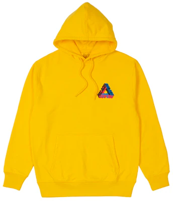 Palace FW21 Yellow Hoodie Winter Collection Unisex Letter Print Pullover P21HD026 Lookbook Palace FW21 Yellow Hoodie Winter Collection Unisex Letter Print Pullover P21HD026