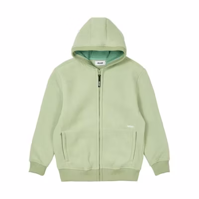 PALACE FW22 Solid Color Zip-Up Hoodie Jacket Light Green Casualwear PAL-FW22-310