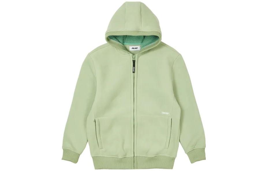 Order PALACE FW22  Solid Color Zip-Up Hoodie Jacket Light Green Casualwear PAL-FW22-310