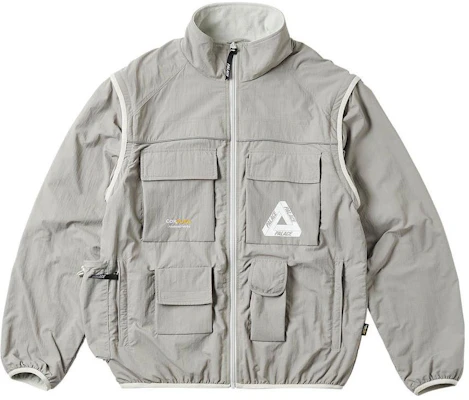PALACE FW22 Cordura RS Zip Off Jaket Kelabu Multi-Poket Jaket Kelabu Terang. P23JK114 Buy PALACE FW22 Cordura RS Zip Off Jaket Kelabu Multi-Poket Jaket Kelabu Terang. P23JK114