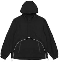 PALACE FW22 Deflector 1/2 Zip Jacket Black Logo Print Patchwork Jacket. P22JK216 PALACE FW22 Deflector 1/2 Zip Jacket Black Logo Print Patchwork Jacket. P22JK216