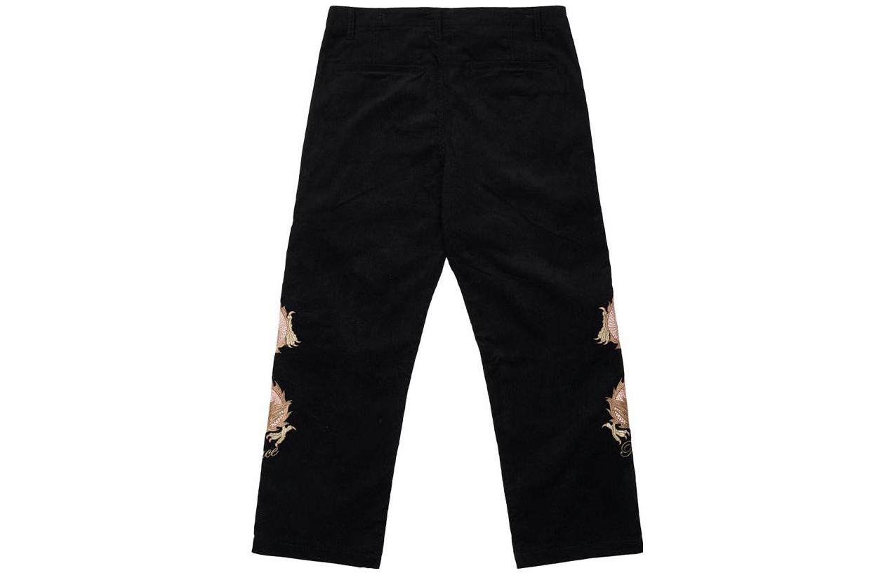 Lookbook PALACE FW22 더블 드래곤 투어 팬츠 블랙 유니섹스 캐주얼 스트레이트핏 팬츠 P23T041