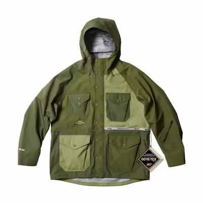 PALACE FW22 Engineered Garments Multi-Pocket Zip Jacket Olive Green P23JK157
