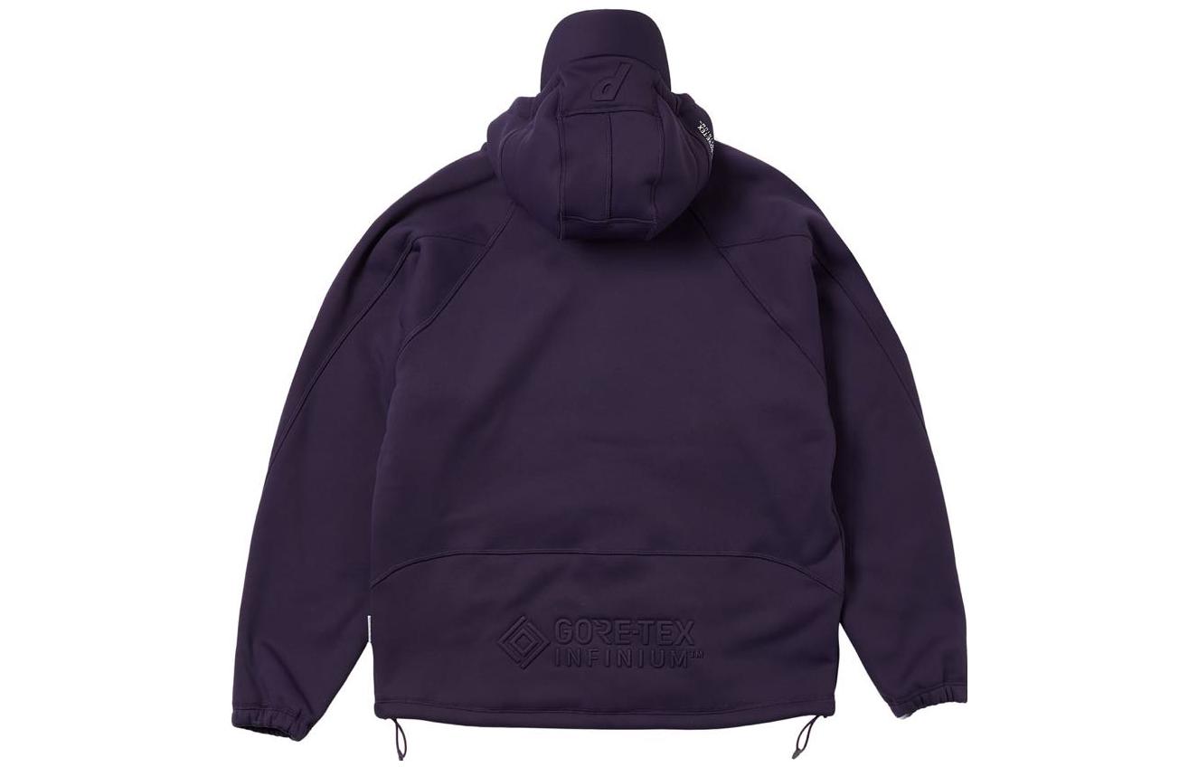 Shop PALACE FW22 防水透气Gore-Tex连帽外套 海军蓝 户外雨衣 P23JK121