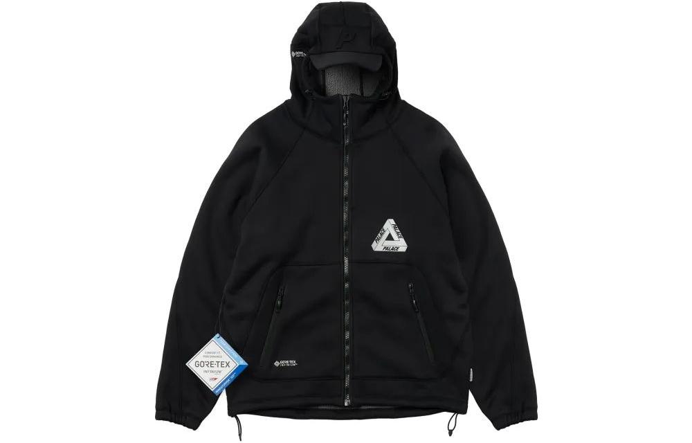 PALACE FW22 Gore-Tex Infinium Reflective Logo Black Hooded Jacket . P23JK112