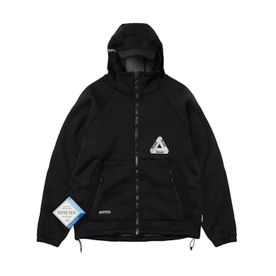 PALACE FW22 GTX Infinium Reflective Logo Black Hooded Jacket . P23JK112