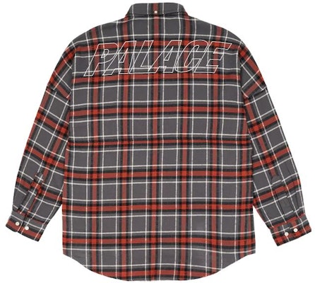 팔라스 FW22 회색 빨강 체크 어깨 셔츠 가슴 포켓 포함 P23SHT061 Lookbook 팔라스 FW22 회색 빨강 체크 어깨 셔츠 가슴 포켓 포함 P23SHT061