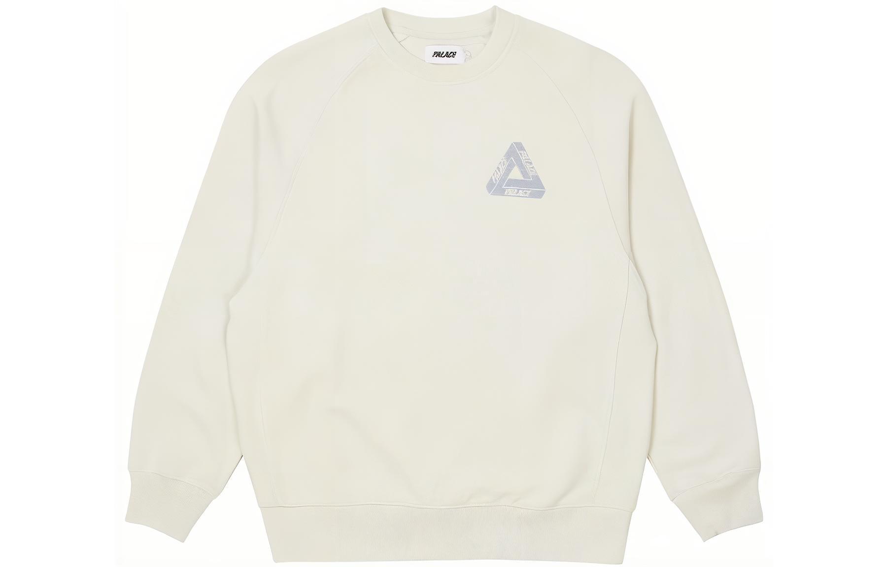 Order PALACE FW22 男士标志印花米白色长袖圆领卫衣. P23CS141