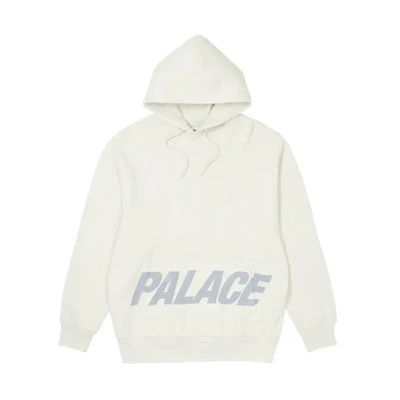 PALACE FW22 Pal Pocket Slub Hoodie White Off-White Letter Print Hoodie. P23CS127