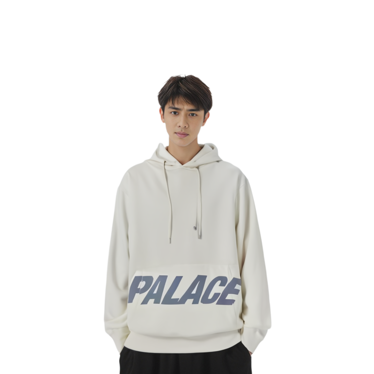 PALACE FW22 Pal Pocket Slub Hoodie White  Off-White Letter Print Hoodie. P23CS127 圖 4