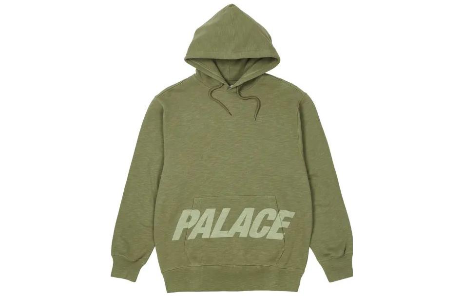 Palace FW22 Pal Pocket Slub Olive Hoodie Men’s Military Green Pullover Sweatshirt P23CS129 圖 2