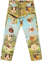 PALACE FW22 Payne Multi Animal Landscape Print Denim Trousers Unisex Multicolor P23T026 PALACE FW22 Payne Multi Animal Landscape Print Denim Trousers Unisex Multicolor P23T026