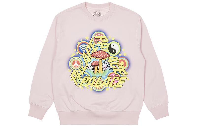 Palace FW22 Pink Logo Graphic Pullover Sweatshirt Unisex P23CW038