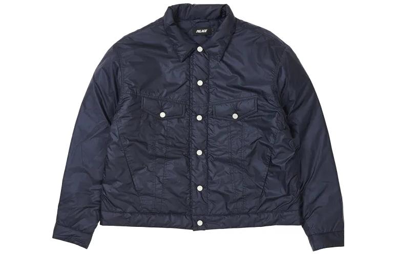 Palace FW22 Relaxed Insulated Pertex Jacket Navy Long Sleeve Jacket Blue P23JK021