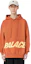 Shop Palace FW22 Slub Pocket Logo Print Hoodie Rust Orange Sweatshirt P23C3130