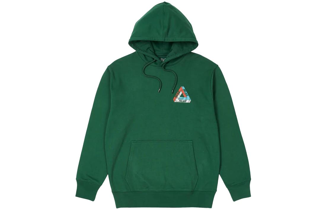Palace FW22 Swirl Tri-Ferg Green Logo Hoodie Unisex Long Sleeve Sweatshirt P23HD111
