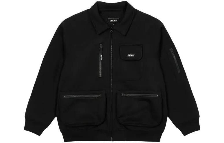 Palace FW22 Thermal Bonded Bomber Jacket Black Multi-Pocket Outerwear P23JK035