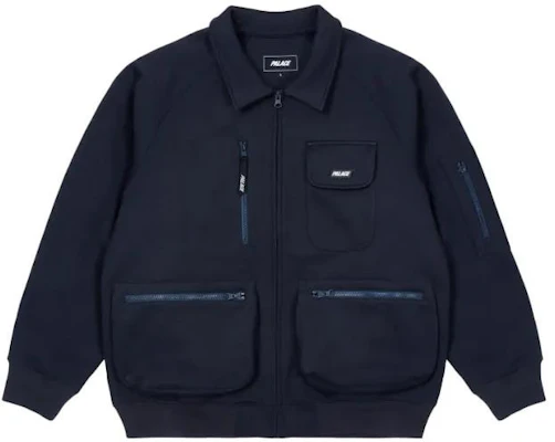 Palace FW22 熱壓工藝藍色飛行夾克 多口袋長袖外套 P23JK036 Buy Palace FW22 熱壓工藝藍色飛行夾克 多口袋長袖外套 P23JK036