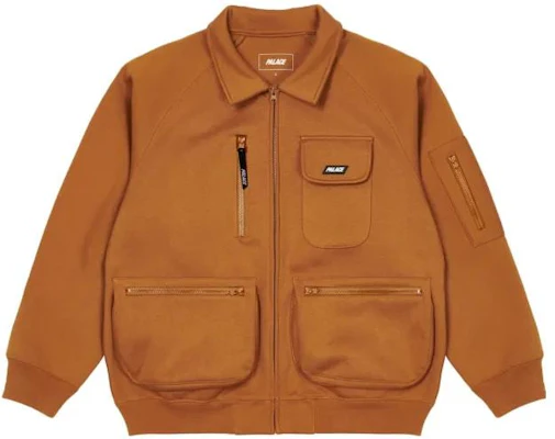 Palace FW22 防寒連帽飛行外套 鐵鏽棕 休閒拉鍊夾克 P23JK037 Buy Palace FW22 防寒連帽飛行外套 鐵鏽棕 休閒拉鍊夾克 P23JK037