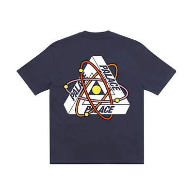 PALACE FW22 Tri-Atom Geometric Logo Navy T-Shirt Casual Tee P23TS092