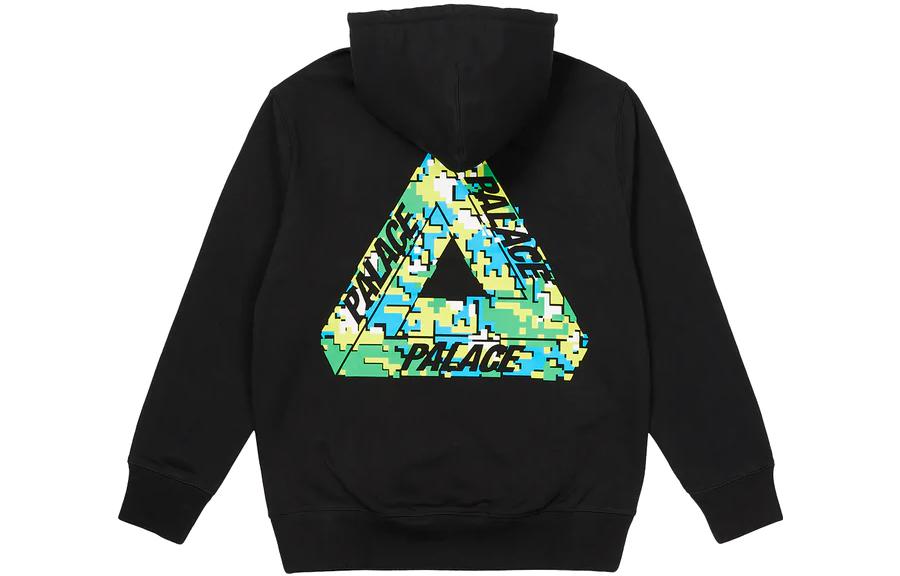 Palace FW22 Tri-Digi Logo Black Hoodie Unisex Casual Streetwear P22HD075 圖 2