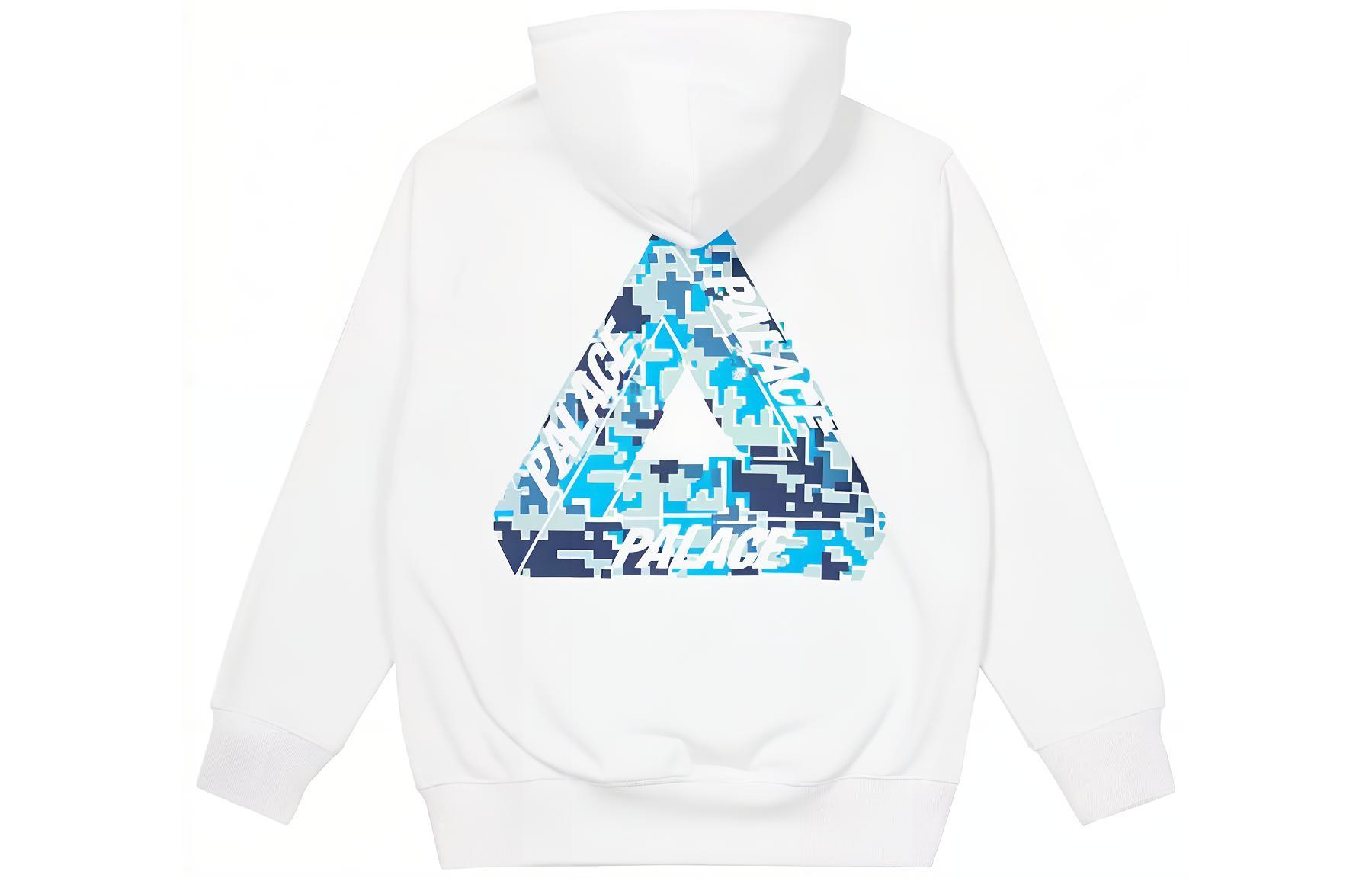 Palace FW22 Tri-Digi Logo White Pullover Hoodie Unisex Casual Wear White P22HD082