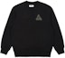 Lookbook PALACE FW22 Tri-Ferg Slub Crew Neck Sweatshirt Black Triangular Print. P23CS139