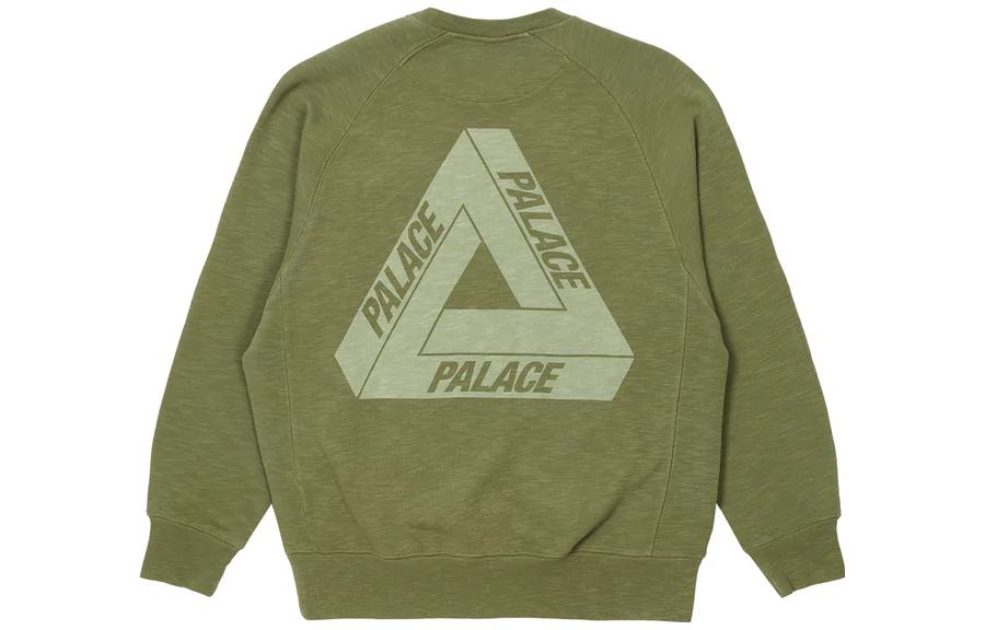 Order Palace FW22 Tri-Ferg Slub 圓領衫 橄欖綠 印花 Logo 長袖上衣 P23CS143