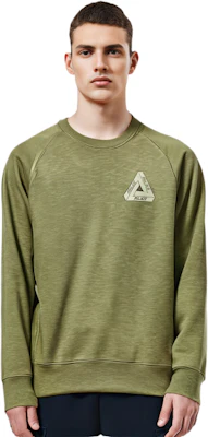 Palace FW22 Tri-Ferg Slub 圓領衫 橄欖綠 印花 Logo 長袖上衣 P23CS143 Purchase Palace FW22 Tri-Ferg Slub 圓領衫 橄欖綠 印花 Logo 長袖上衣 P23CS143