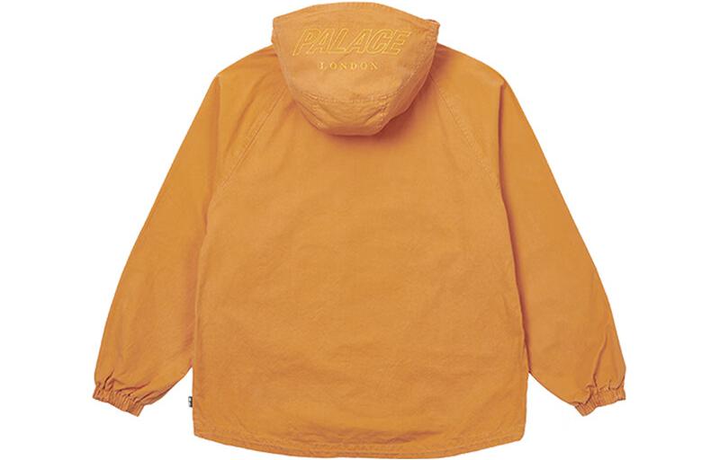 Lookbook PALACE FW22 Washed Cotton Hooded Jacket Orange Unisex Casual Outerwear. P22JK223