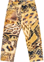 PALACE FW23 Animal Print Jeans Unisex Yellow P25T014 PALACE FW23 Animal Print Jeans Unisex Yellow P25T014