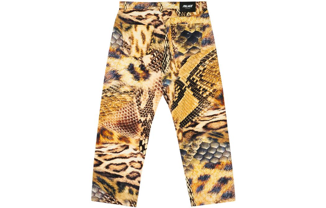 Lookbook PALACE 秋冬23动物印花牛仔裤 男女同款 黄色 P25T014
