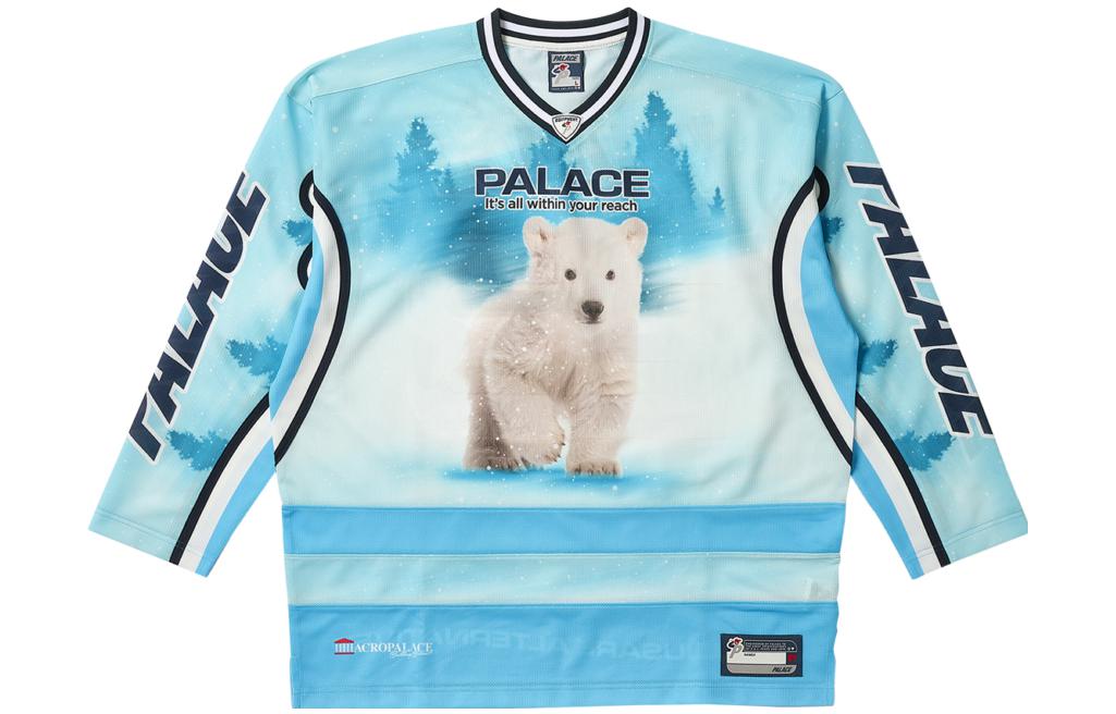 Order PALACE FW23 ブライトオルタナティブ ポーラーベア ホッケージャージ ブルー 長袖 ユニセックス P25ES070