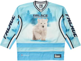 Order PALACE FW23 极光北极熊冰球蓝色长袖男女款球衣. P25ES070