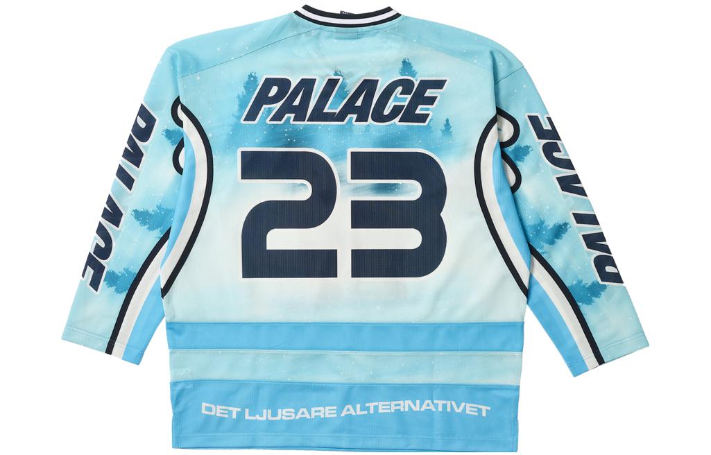 Lookbook PALACE FW23 ブライトオルタナティブ ポーラーベア ホッケージャージ ブルー 長袖 ユニセックス P25ES070