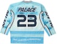 Lookbook PALACE FW23 极光北极熊冰球蓝色长袖男女款球衣. P25ES070
