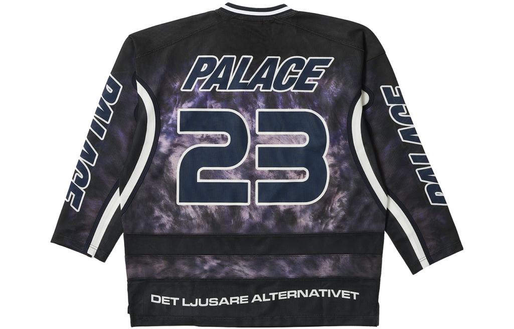 Lookbook PALACE FW23 タイガーVネックホッケージャージ ユニセックス ブラック 長袖. P25ES073